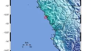 Siłę trzęsienia w Peru oceniono na 5,8 w skali Richtera