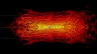 Silniejsza z gwiazd wciąga słabszą