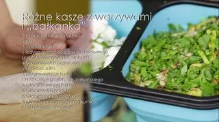 Składniki potrzebne ma miks kasz z warzywami i bałkanką