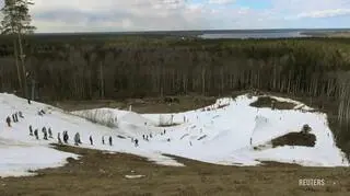 Śnieg w okolicach Sankt Petersburga
