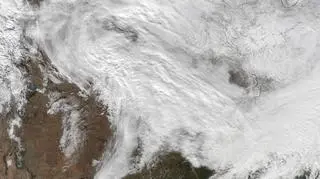 Śnieżyca w USA na zdjęciu satelitarnym