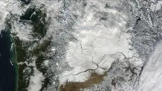 Śnieżyce w USA (MODIS/NASA)