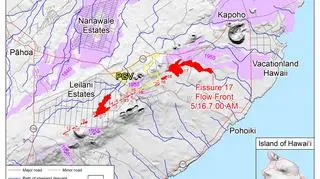 Spękania w strefie ryftu (USGS)