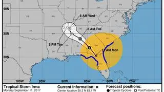 Sprawdź, gdzie teraz jest i dokąd zmierza Irma