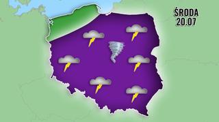Środa - apogeum burzowego tygodnia