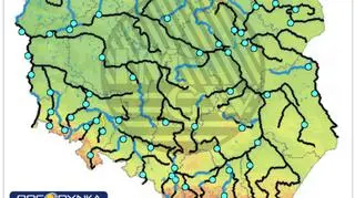 Stan rzek w niedzielę 19 kwietnia (pogodynka.pl/polska/hydro)