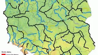 Stan wody w rzekach 1 września o godzinie 8 (hydro