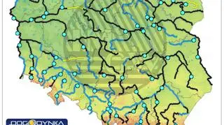 Stan wody w rzekach 5 sierpnia (IMGW)