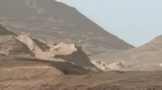 "Starożytna ściana" na Marsie (fot. NASA)
