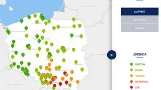 Stężenie PM10 o godzinie 6:20