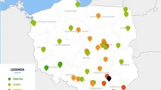 Stężenie PM2.5 na godzinę 18
