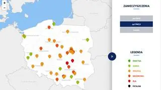 Stężenie pyłu PM2,5 (GIOŚ)