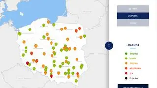 Stężenie pyłu PM2,5 o godz