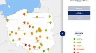 Stężenie pyłu PM2,5 o godz