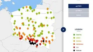 Stężenie pyłu zawieszonego PM10