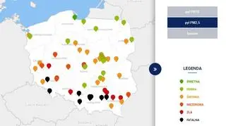 Stężenie pyłu zawieszonego PM2,5