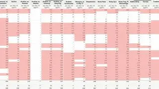 Styczniowe stężenie zanieczyszczeń powietrza (fot. Polski Alarm Smogowy)