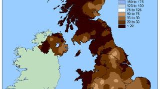 Sumy opadów od 1 do 15 października / Met Office