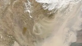 "Superburza piaskowa" nad Iranem, Afganistanem i Pakistanem (NASA)