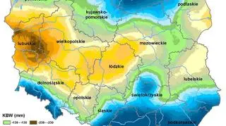 Susza rolnicza w Polsce - stan z 1 lipca 2019 roku (IUNG)