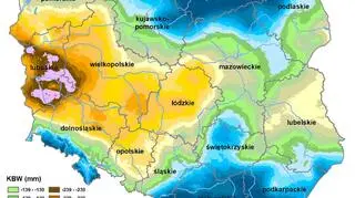 Susza rolnicza w Polsce - stan z 12 lipca 2019 roku (IUNG)