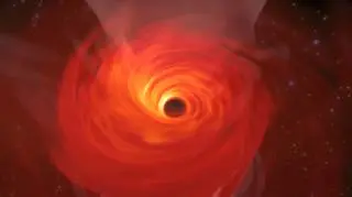 Symulacja supermasywnej czarnej dziury (Jordy Davelaar et al./Radboud University/BlackHoleCam)