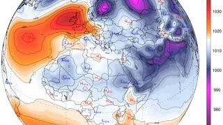 Sytuacja baryczna 22 czerwca (NOAA/University of Maine)