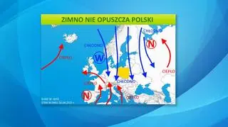 Sytuacja baryczna nad Europą
