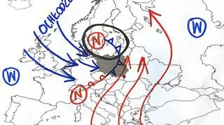 Sytuacja baryczna nad Europą