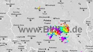 Sytuacja burzowa w Polsce 12.00