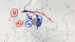 Sytuacja pogodowa nad Europą