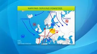 Sytuacja pogodowa nad Europą