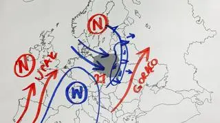 Sytuacja pogodowa nad Europą