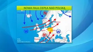 Sytuacja pogodowa nad Europą