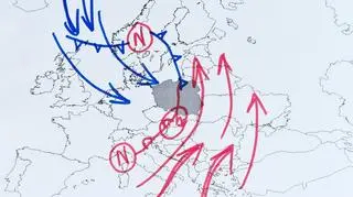 Sytuacja pogodowa nad Europą