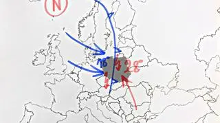 Sytuacja pogodowa w Europie