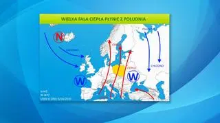 Sytuacja pogodowa w Europie