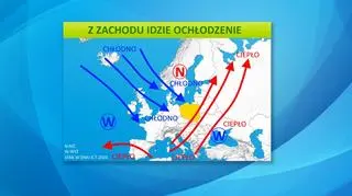 Sytuacja pogodowa w Europie