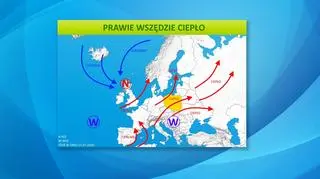 Sytuacja pogodowa w Europie