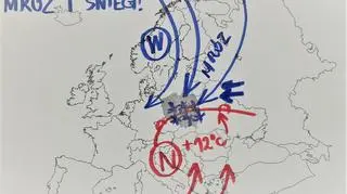 Sytuacja pogodowa w Europie