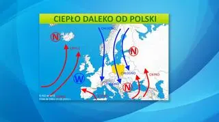 Sytuacja pogodowa w Europie
