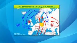 Sytuacja pogodowa w Europie