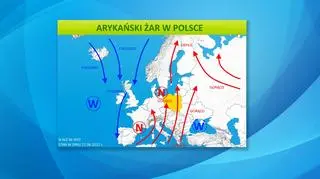 Sytuacja pogodowa w Europie