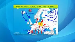 Sytuacja pogodowa w Europie