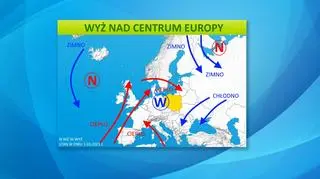 Sytuacja pogodowa w Europie