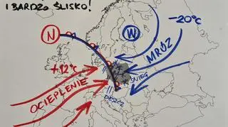 Sytuacja pogodowa w środę na Polską