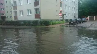 Szczytno po przejściu ulewy (Kontakt 24/Jakub)