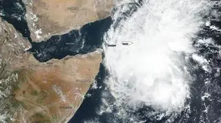 Tak wyglądają chmury kłębiące się nad Somalią (NASA Worldview)