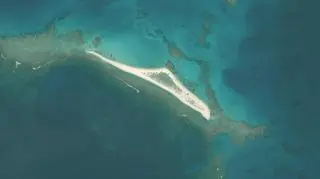 Tak wyspa East Island wyglądała przed przejściem huraganu Walaka (United States Fish and Wildlife Service)