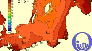 Temperatura Bałtyku / Pracownia Dynamiki Morza, Instytut Oceanografii, UG